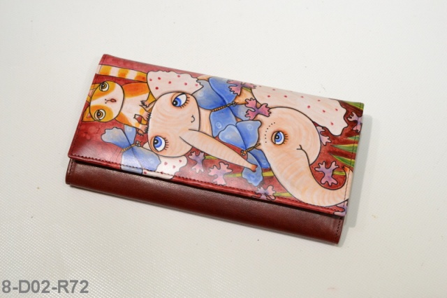 dámská kožená peněženka - model D02
